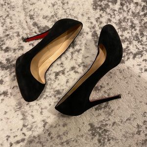 Christian Louboutin Declic black suede pumps 39.5